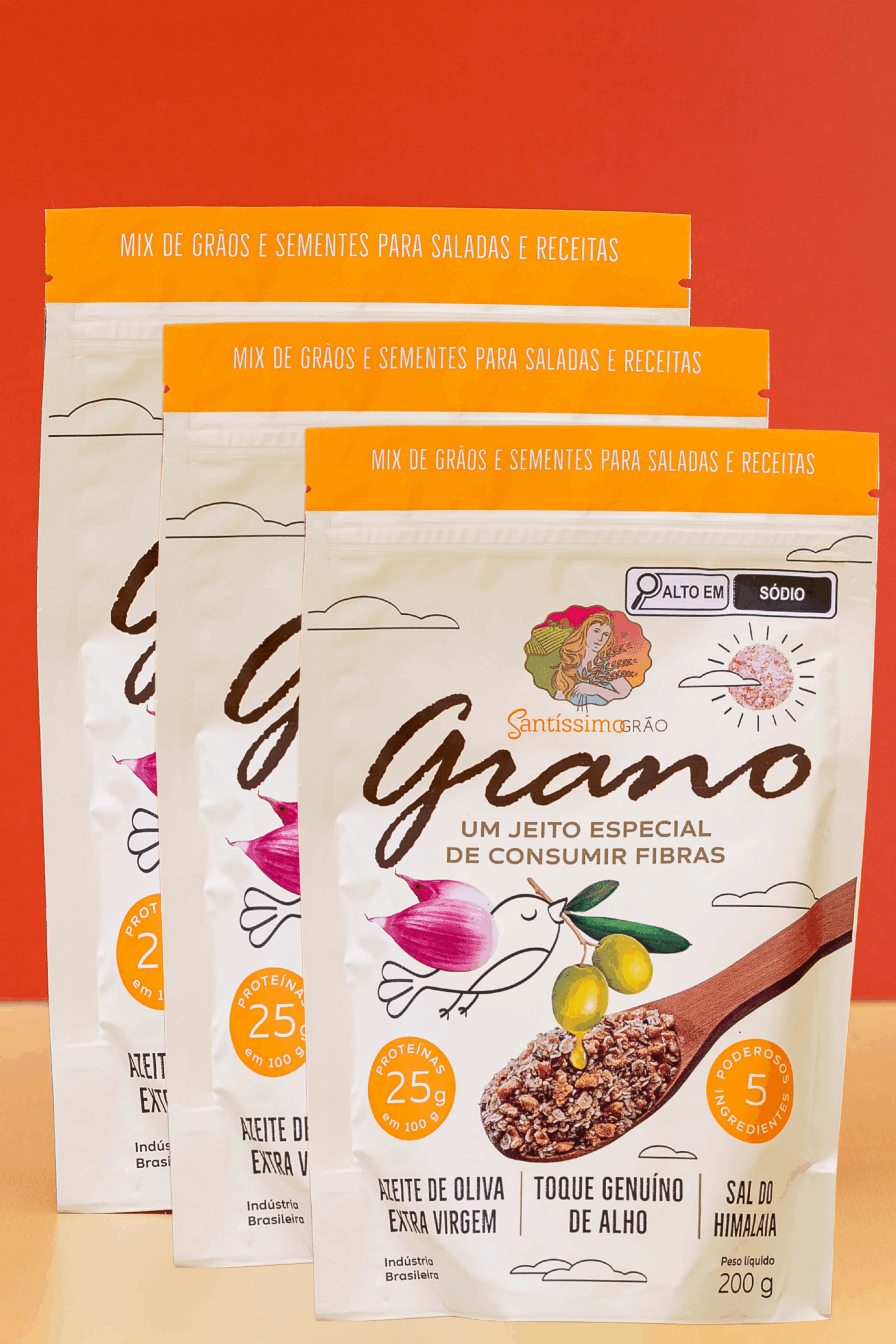 KIT 03 PACOTES DE GRANO